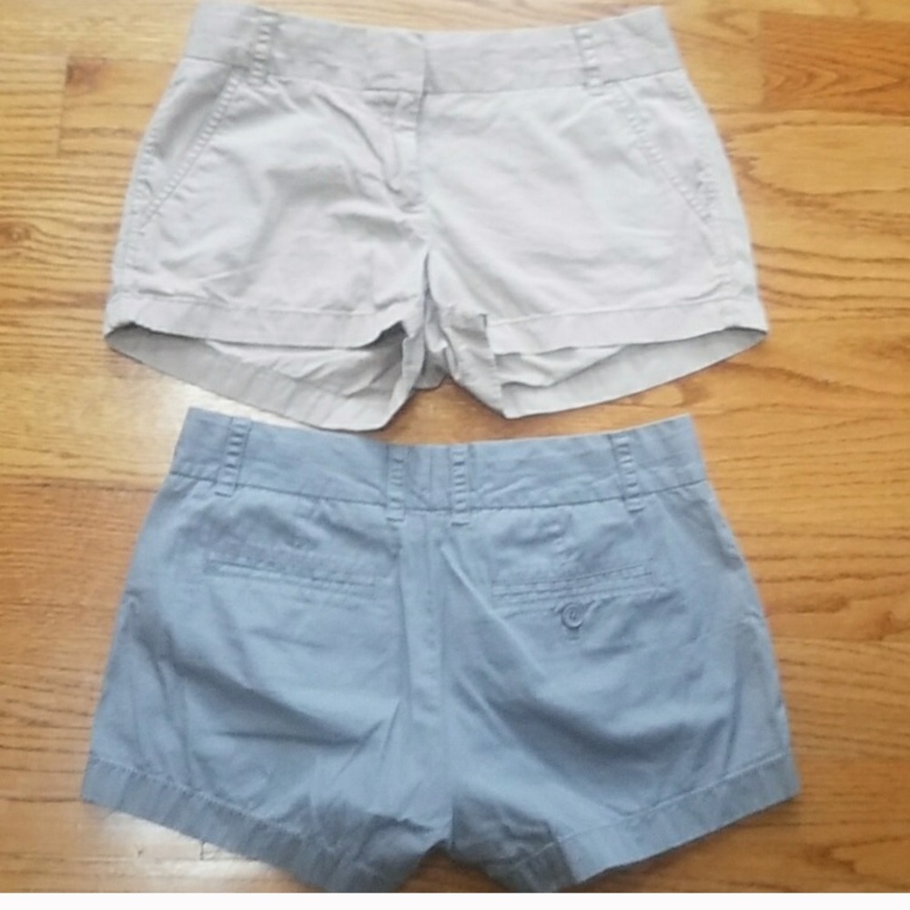 Two pairs of j crew shorts